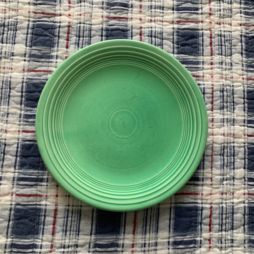 One (1) Salad Plate Fiesta Light Green (Older) by Homer Laughlin Fiestaware